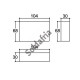 Caixa Patola AD-01 30x104x68mm Caixa Patola AD-01 30x104x68mm